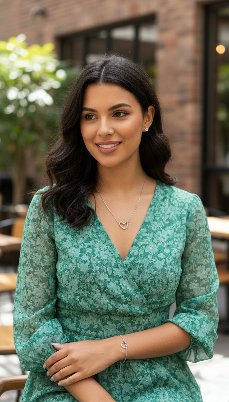 Miras Gümüş Kalp Kolye