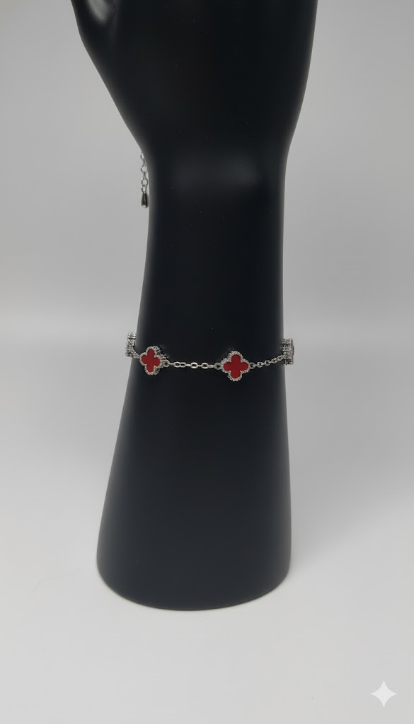 Miras Kırmızı Yonca Bileklik